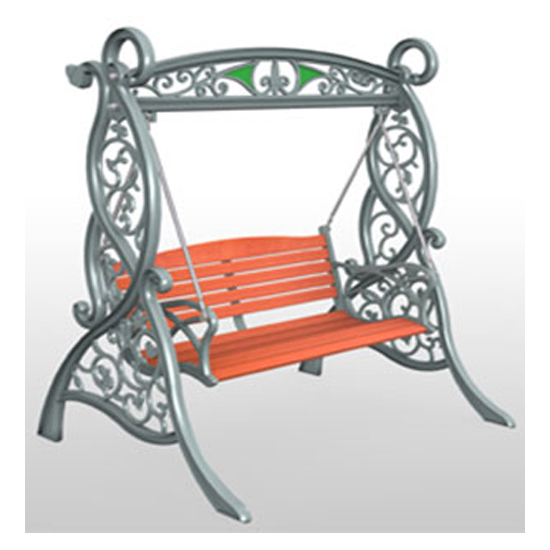 대경벤치의자 > 그네벤치의자  > 대경벤치의자 HSFC-바이올렛 그네벤치(회색)