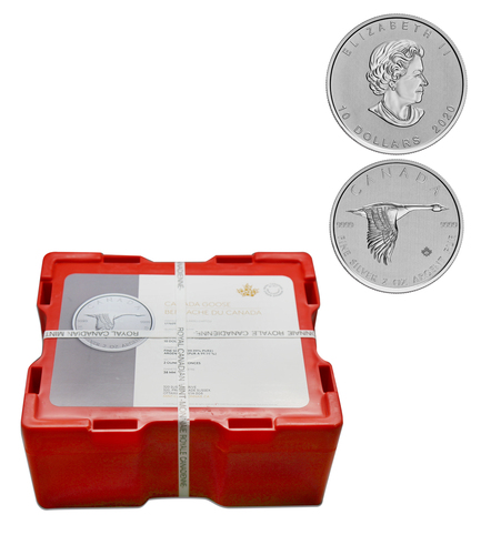 골드앤실버 > 은(Silver)  > 은화(Silver Coin)  > 2020 2oz 실버 캐나다 구스 코인 BU 몬스터박스