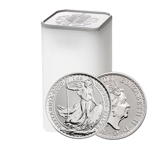 골드앤실버 > 은(Silver)  > 은화(Silver Coin)  > 2020 1oz 실버 브리타니아 코인 BU 튜브