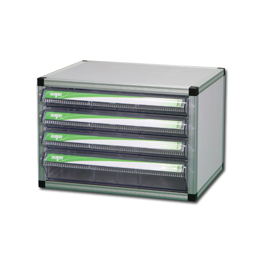 중앙부품박스 > 서랍형부품박스장(목재,철재,알루미늄프로파일)  > 알루미늄박스세트  > BB1015 투명 플라스틱 다용도 부품 정리 서랍 박스 상자 함 장 알루미늄(셋트형)