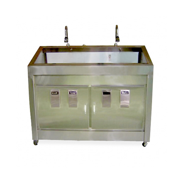 구로메디칼 > 수술실비품(Operating Room Appliance)  > 스크럽스테이션(Scrub Station)  > 구로메디칼 DLMD-SCR2 SCRUB STATION-2인용 수술실 세척대