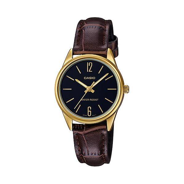 카시오워치스 > 아날로그 드레스시계(여성용)  > LTP-V005  > LTP-V005GL-1B 카시오 여자 손목 시계