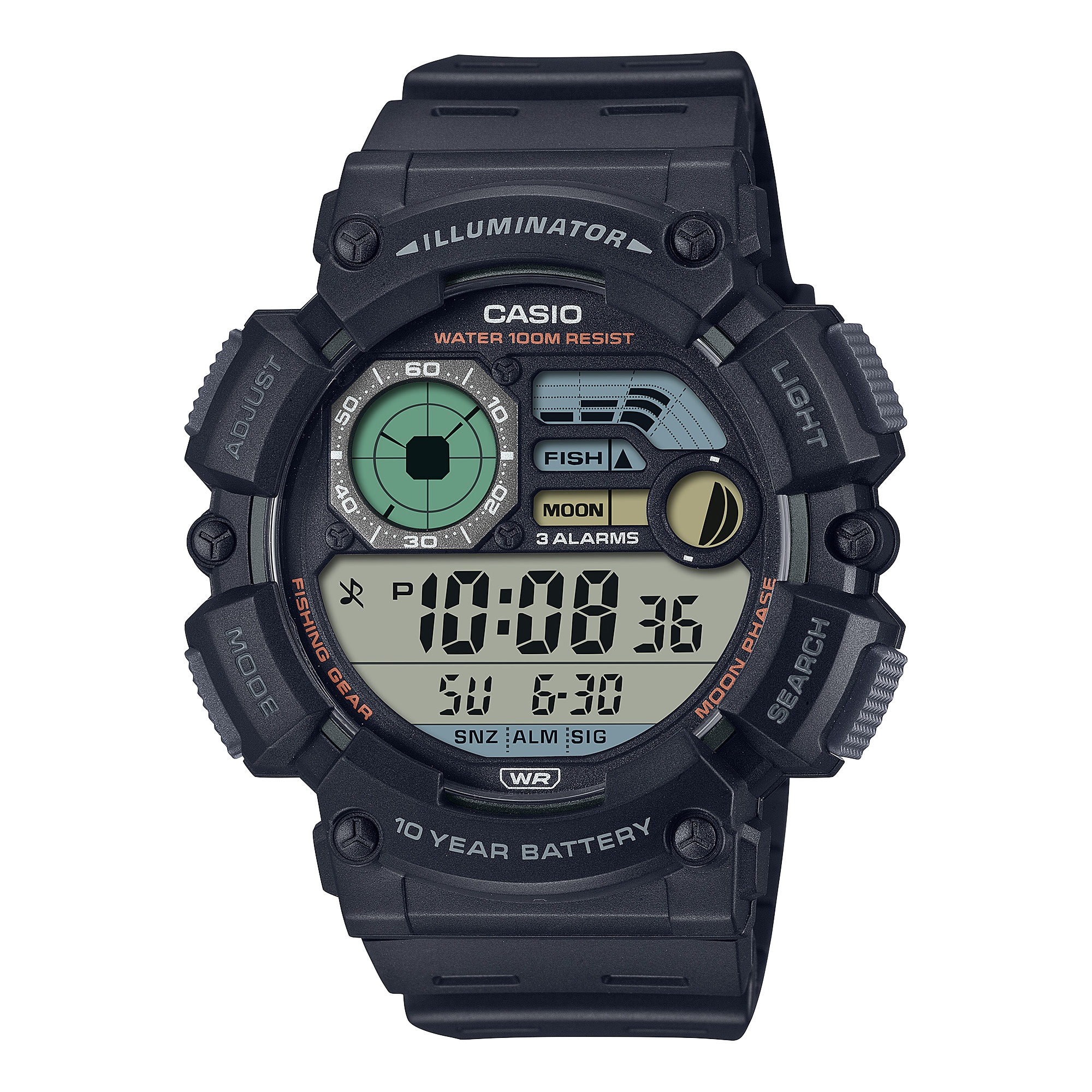 카시오워치스 > 디지털(전자) 스포츠시계(남성용)  > WS-1500  > WS-1500H-1A 카시오 손목 시계